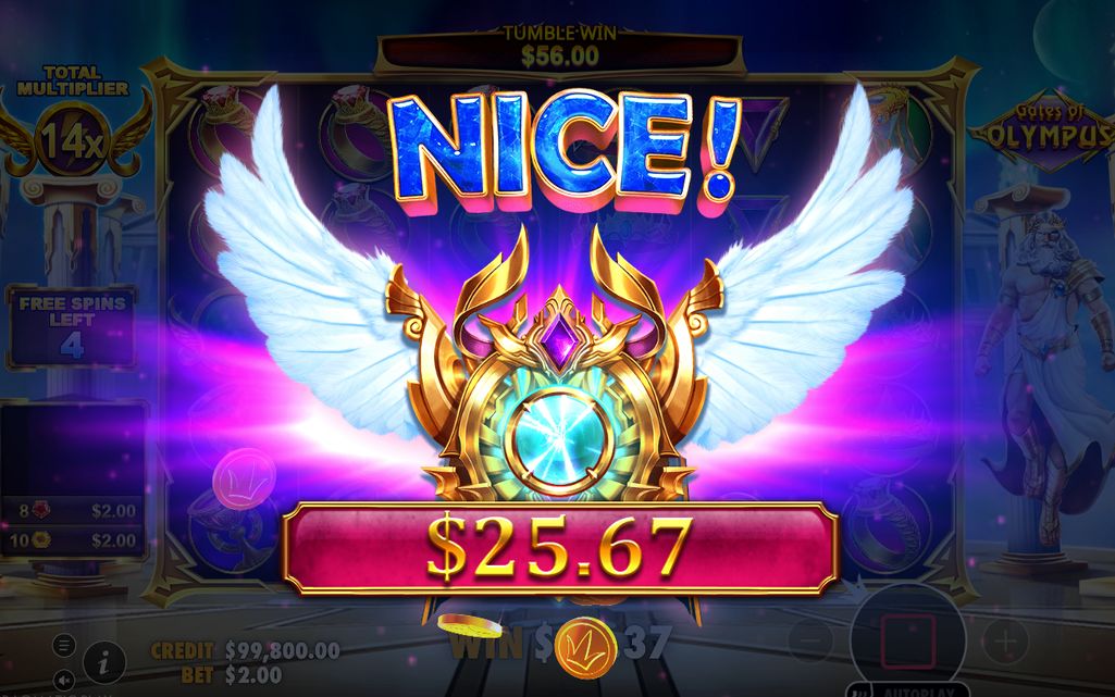 Free Spins round showing the TOTAL MULTIPLIER counter
